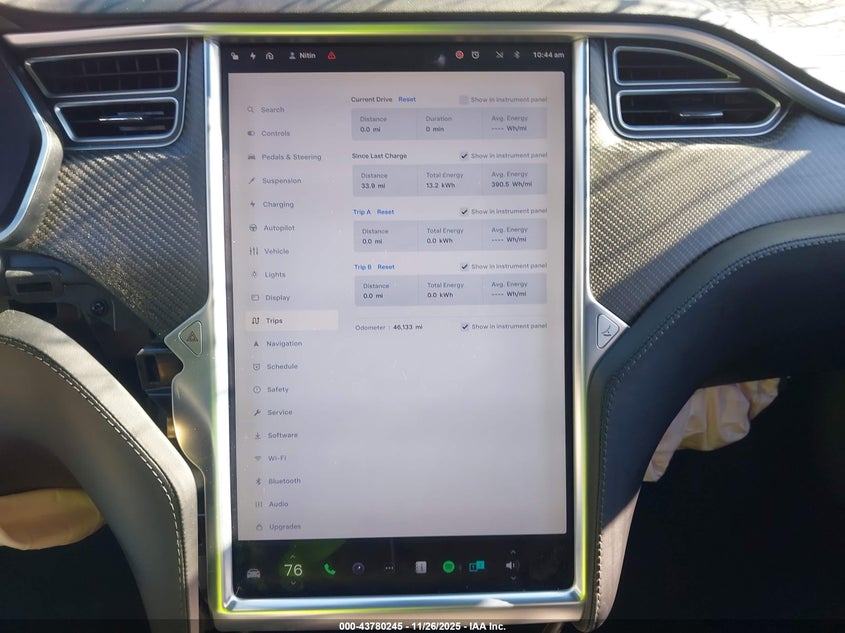 2018 Tesla Model S 100D/75D/P100D VIN: 5YJSA1E29JF247378 Lot: 43780245