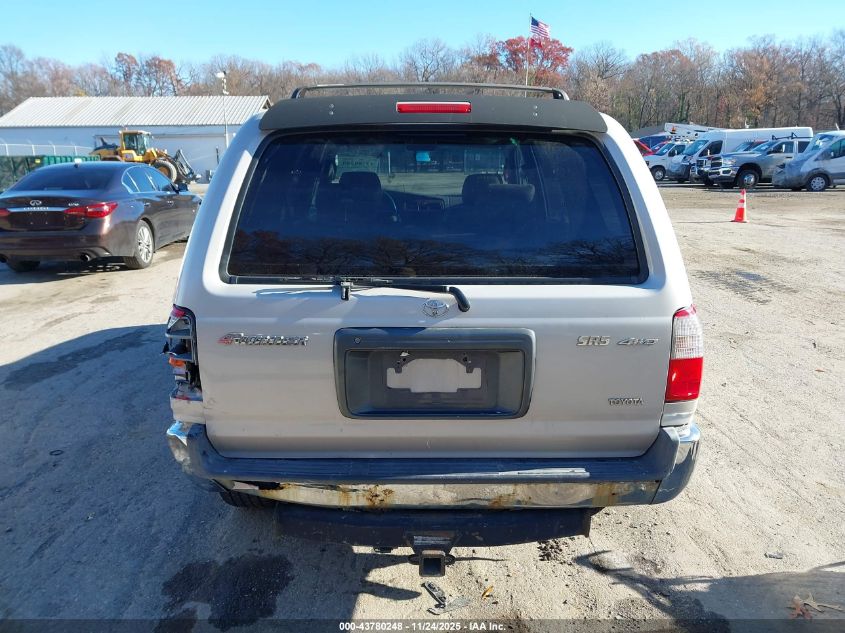 2000 Toyota 4Runner Sr5 V6 VIN: JT3HN86R8Y0282560 Lot: 43780248