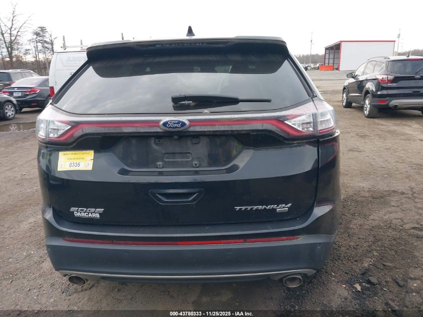 2015 Ford Edge Titanium VIN: 2FMTK4K85FBB48195 Lot: 43780333