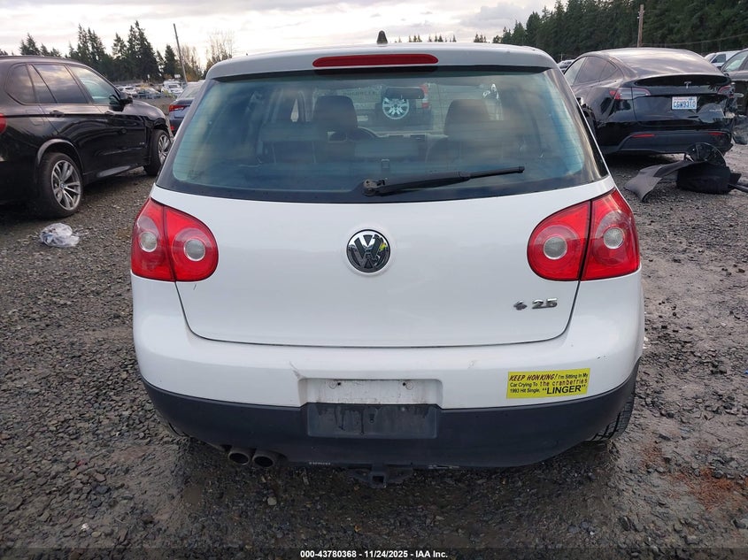 2007 Volkswagen Rabbit 4-Door VIN: WVWDR71K37W206694 Lot: 43780368