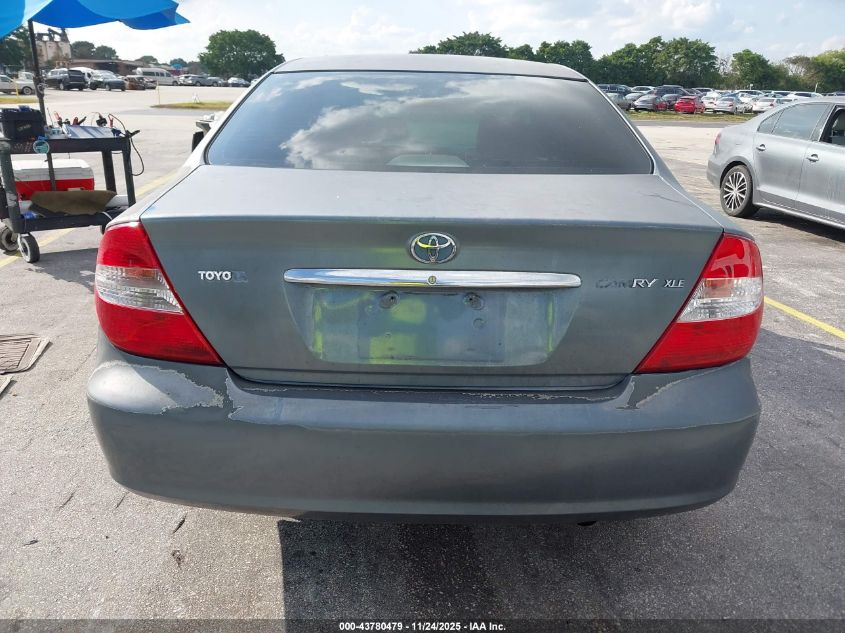 2002 Toyota Camry Xle VIN: 4T1BE32K02U616122 Lot: 43780479