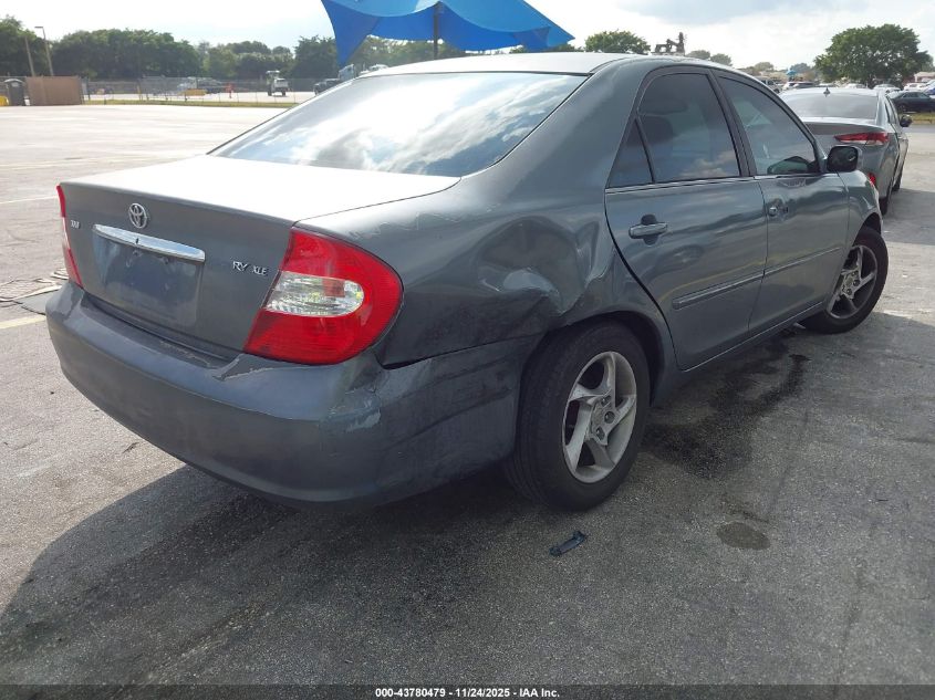 2002 Toyota Camry Xle VIN: 4T1BE32K02U616122 Lot: 43780479