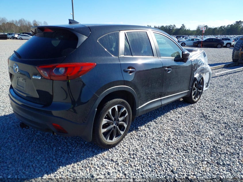 Vin: jm3ke2dy0g0767919, lot: 44275941, mazda cx-5 grand touring 20164