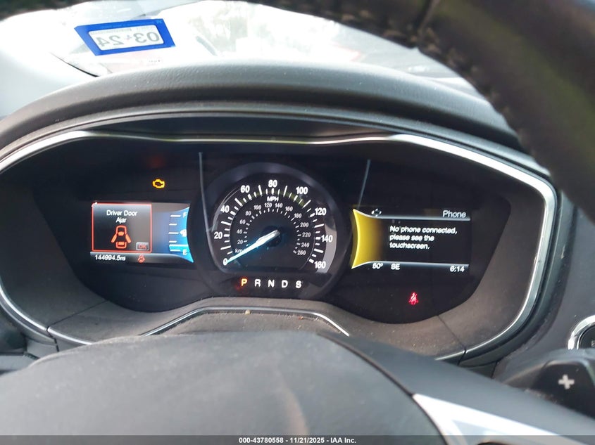 2016 Ford Fusion Titanium VIN: 3FA6P0K9XGR117621 Lot: 43780558