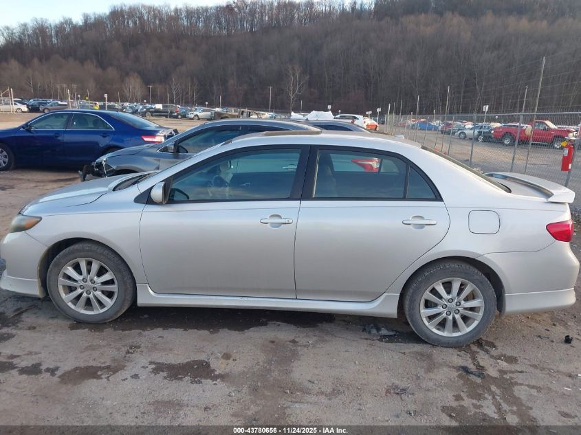 2009 Toyota Corolla S VIN: 2T1BU40E39C031200 Lot: 43780656