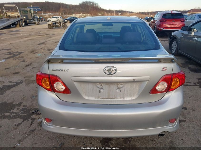 2009 Toyota Corolla S VIN: 2T1BU40E39C031200 Lot: 43780656