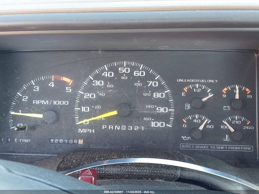 1995 GMC Sierra C1500 VIN: 2GTEC19K1S1535465 Lot: 43780697