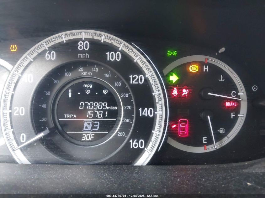 2017 Honda Accord Ex-L VIN: 1HGCR2F88HA039146 Lot: 43780701