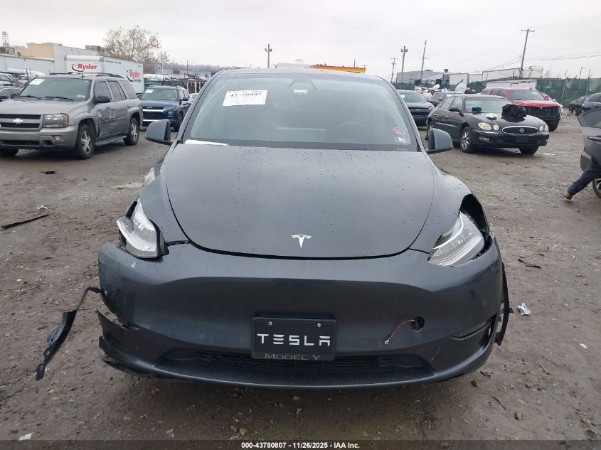 2020 Tesla Model Y Long Range Dual Motor All-Wheel Drive VIN: 5YJYGDEE7LF047686 Lot: 43780807