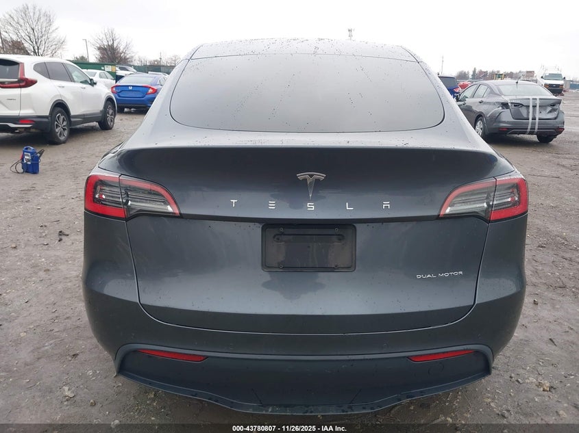 2020 Tesla Model Y Long Range Dual Motor All-Wheel Drive VIN: 5YJYGDEE7LF047686 Lot: 43780807