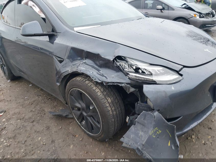 2020 Tesla Model Y Long Range Dual Motor All-Wheel Drive VIN: 5YJYGDEE7LF047686 Lot: 43780807