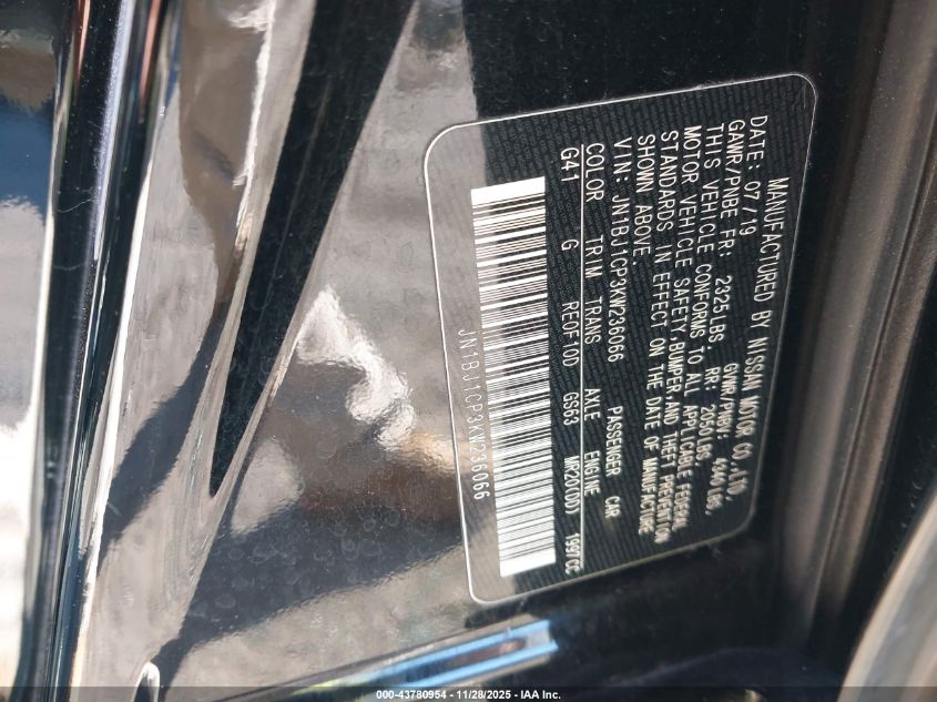 2019 Nissan Rogue Sport Sv VIN: JN1BJ1CP3KW236066 Lot: 43780954