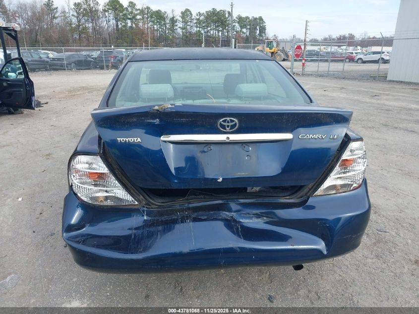 2003 Toyota Camry Le VIN: 4T1BE32K33U224320 Lot: 43781068