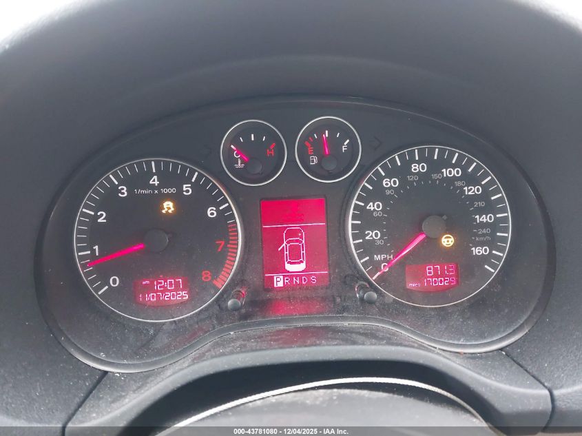 2006 Audi A3 3.2 S Line VIN: WAUKD78P86A194252 Lot: 43781080