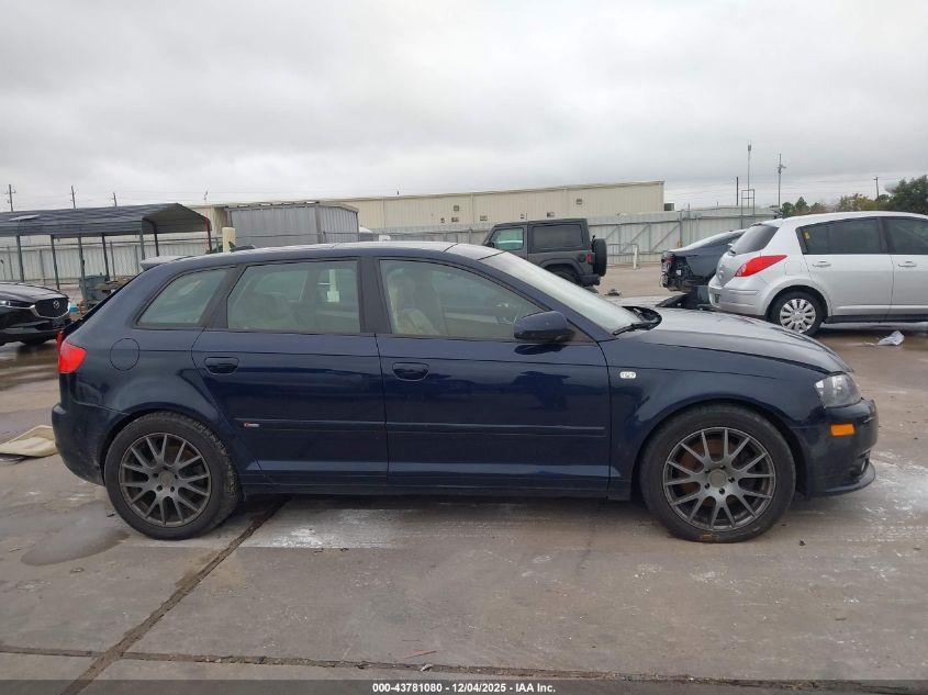 2006 Audi A3 3.2 S Line VIN: WAUKD78P86A194252 Lot: 43781080