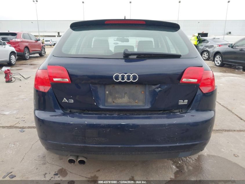 2006 Audi A3 3.2 S Line VIN: WAUKD78P86A194252 Lot: 43781080