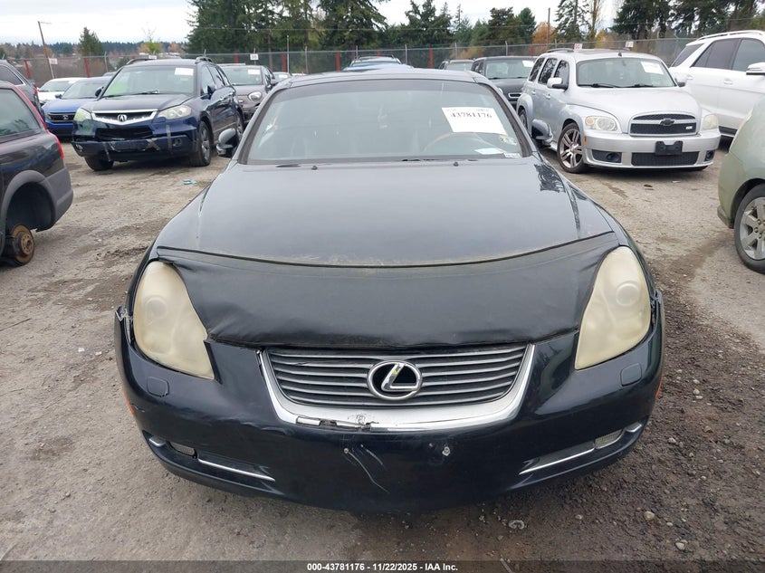 2006 Lexus Sc 430 VIN: JTHFN48Y869002062 Lot: 43781176