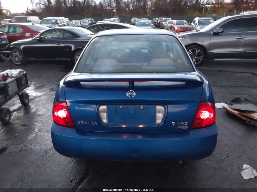 2006 Nissan Sentra 1.8S VIN: 3N1CB51D66L500667 Lot: 43781201