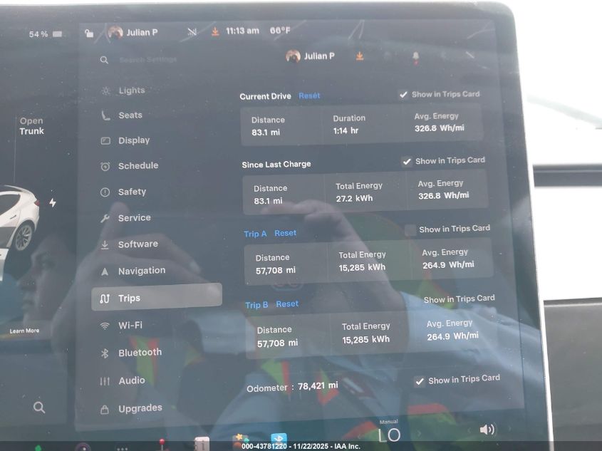 2021 Tesla Model 3 Long Range Dual Motor All-Wheel Drive VIN: 5YJ3E1EB7MF001751 Lot: 43781220