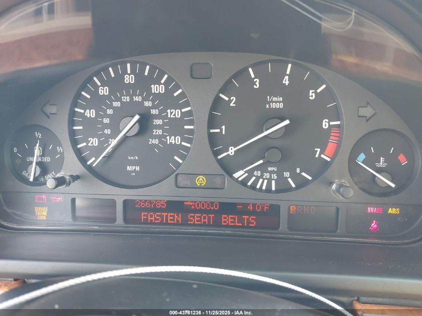 2002 BMW 525Ia VIN: WBADT43402GZ98639 Lot: 43781236