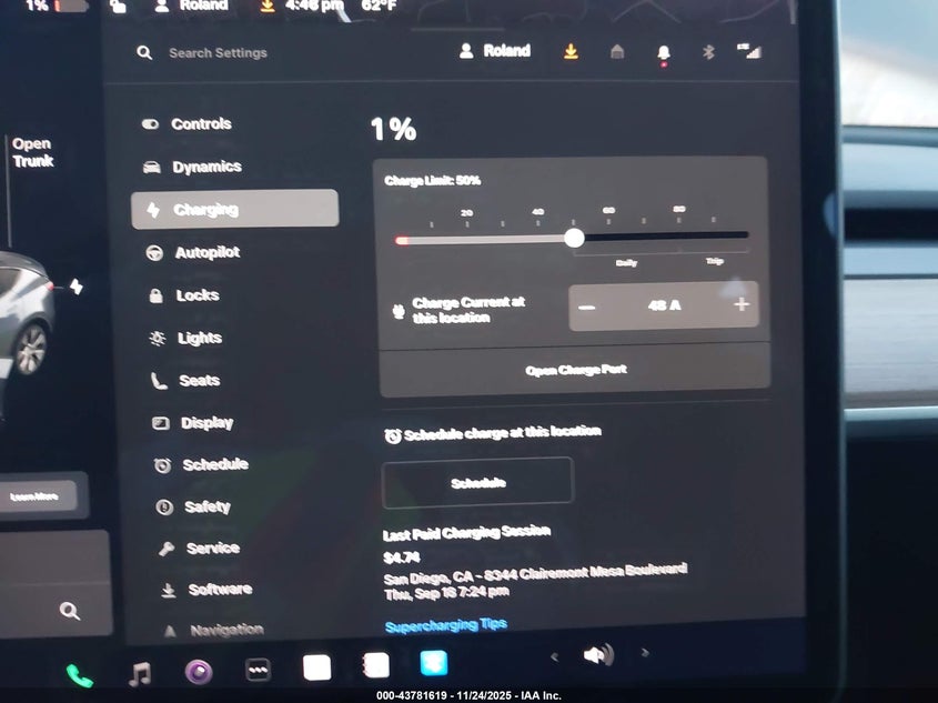 2020 Tesla Model Y Long Range Dual Motor All-Wheel Drive VIN: 5YJYGDEE4LF052117 Lot: 43781619