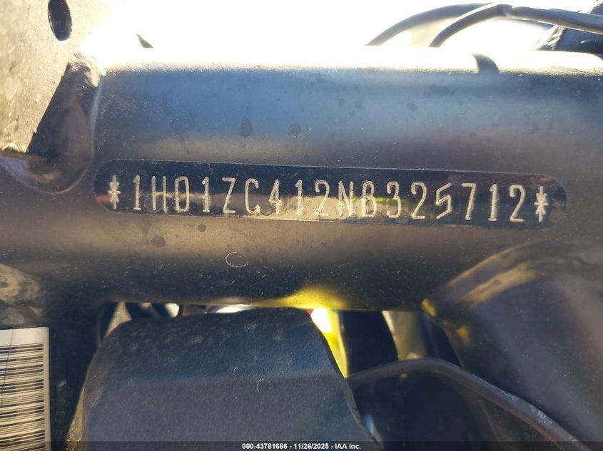 2022 Harley-Davidson Rh1250 S VIN: 1HD1ZC412NB325712 Lot: 43781686