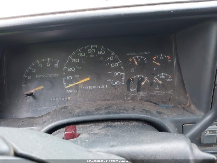 1997 Chevrolet Tahoe Ls VIN: 1GNEK13R1VJ301255 Lot: 43781687