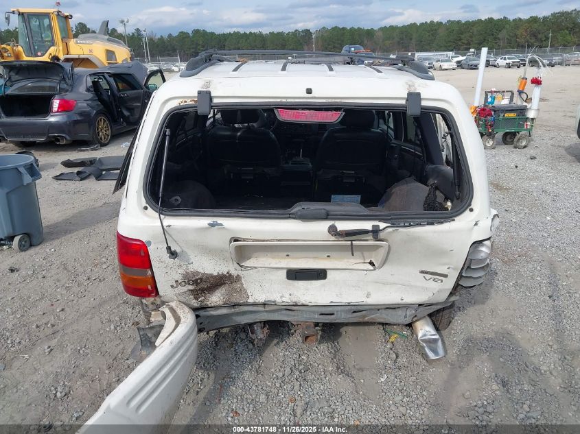 1998 Jeep Grand Cherokee Limited VIN: 1J4GZ88Z2WC275747 Lot: 43781748