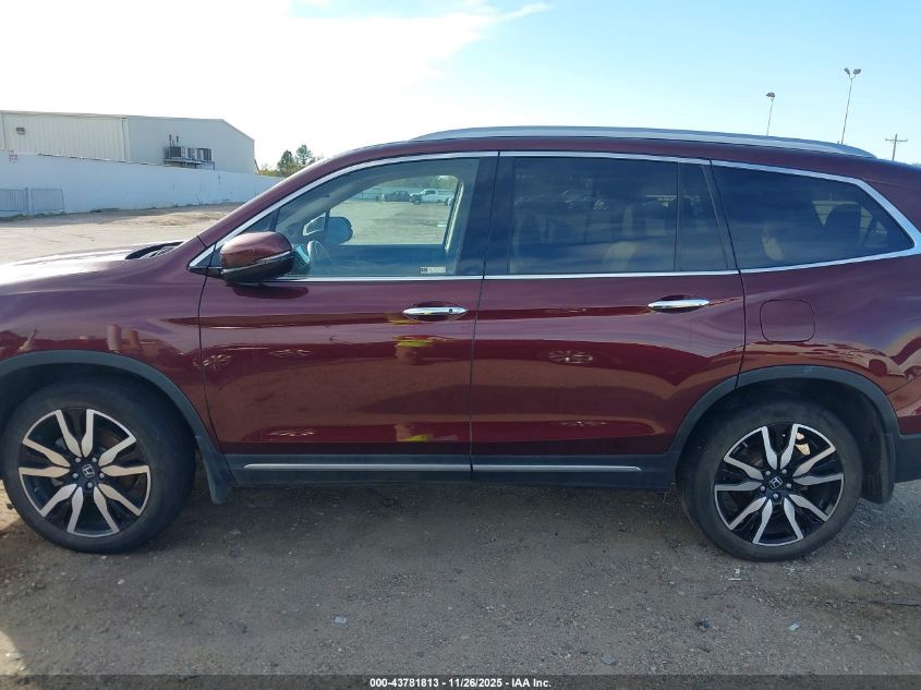 2022 Honda Pilot 2Wd Touring 7 Passenger VIN: 5FNYF5H60NB020281 Lot: 43781813