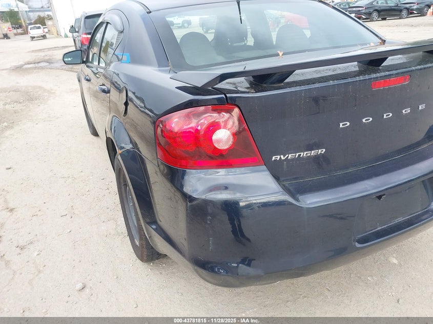 2012 Dodge Avenger Sxt Plus VIN: 1C3CDZEG7CN115654 Lot: 43781815