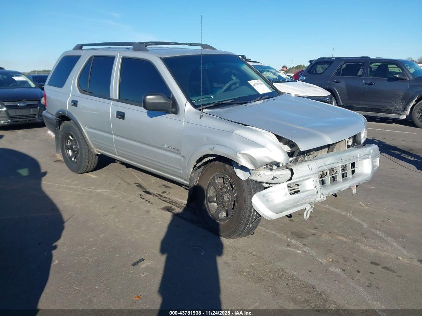 2002 Isuzu Rodeo Ls 3.2L V6/Lse 3.2L V6/S 3.2L V6