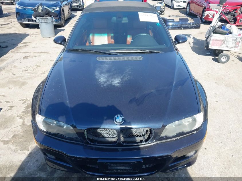 2005 BMW M3 VIN: WBSBR93475PK10068 Lot: 43781966