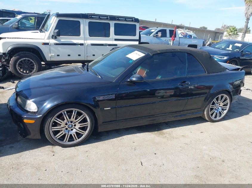 2005 BMW M3 VIN: WBSBR93475PK10068 Lot: 43781966