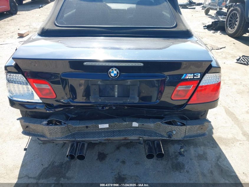 2005 BMW M3 VIN: WBSBR93475PK10068 Lot: 43781966