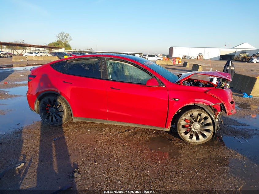 2023 Tesla Model Y Performance Dual Motor All-Wheel Drive VIN: 7SAYGDEF8PF703069 Lot: 43782006