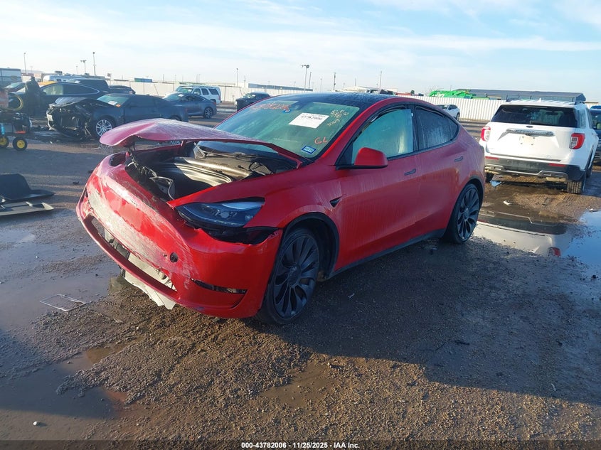 2023 Tesla Model Y Performance Dual Motor All-Wheel Drive VIN: 7SAYGDEF8PF703069 Lot: 43782006