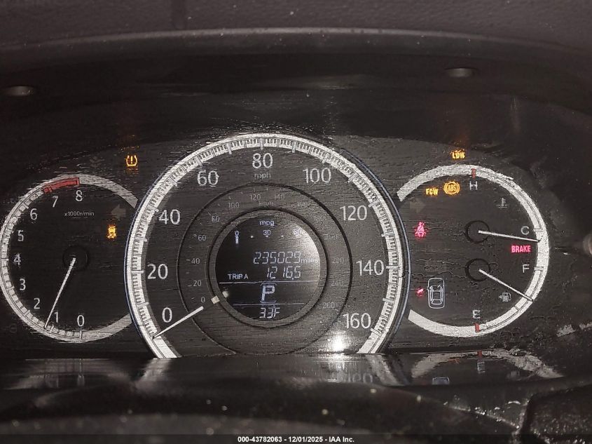 2013 Honda Accord Ex-L V-6 VIN: 1HGCR3F80DA023412 Lot: 43782063