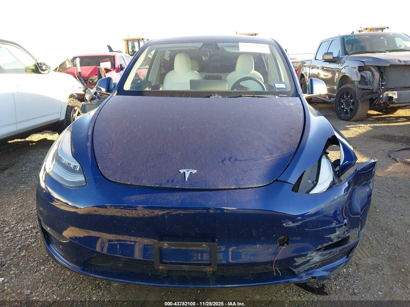 2021 Tesla Model Y Long Range Dual Motor All-Wheel Drive VIN: 5YJYGDEE9MF089827 Lot: 43782100