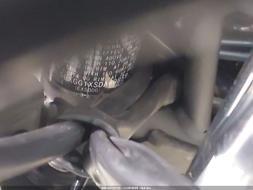 2025 Kawasaki Ex500 VIN: ML5EXGG1XSDA69859 Lot: 43782128