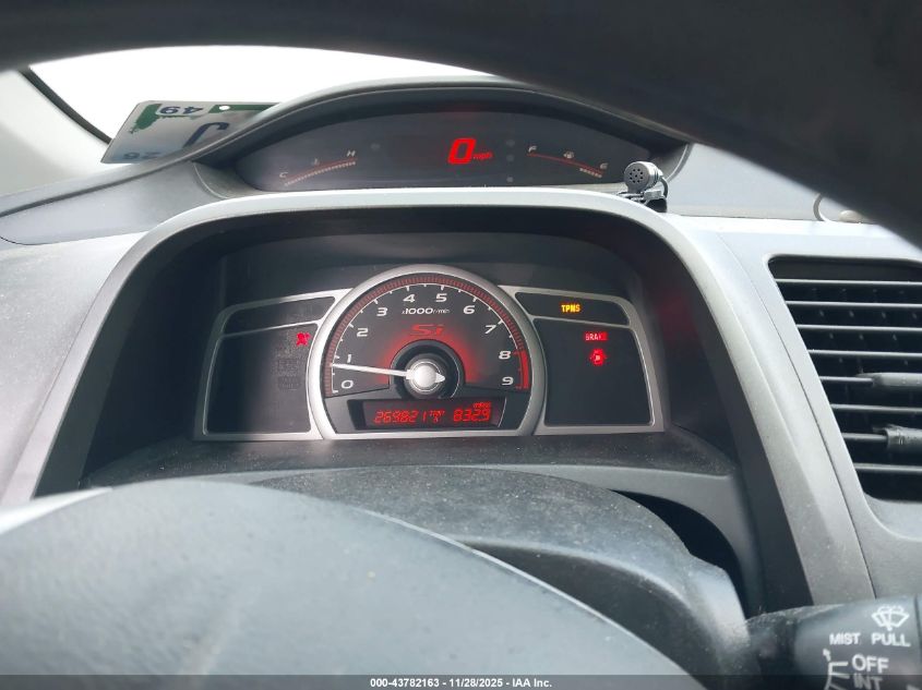 2008 Honda Civic Si VIN: 2HGFG21578H707553 Lot: 43782163