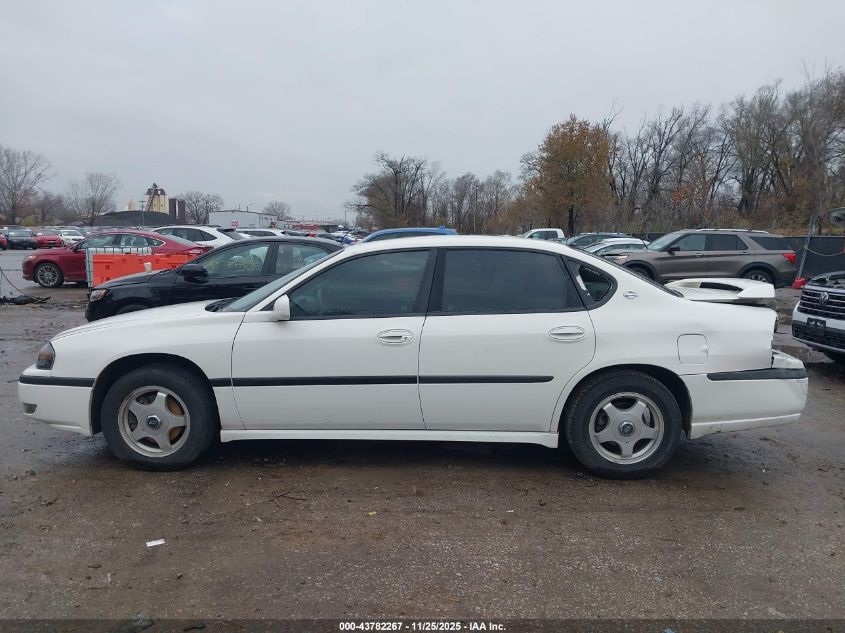 2001 Chevrolet Impala Ls VIN: 2G1WH55K319206293 Lot: 43782267