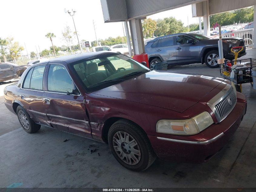 2006 Mercury Grand Marquis Gs VIN: 2MEFM74V26X651782 Lot: 43782284