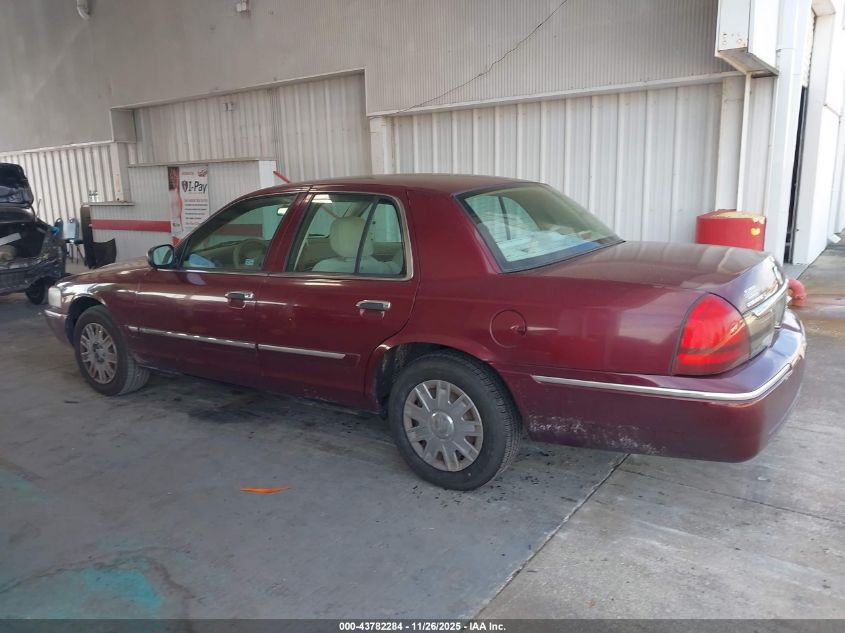 2006 Mercury Grand Marquis Gs VIN: 2MEFM74V26X651782 Lot: 43782284
