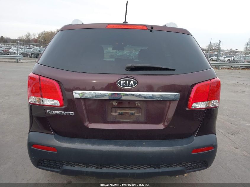 2013 Kia Sorento Lx V6 VIN: 5XYKT4A26DG383398 Lot: 43782298