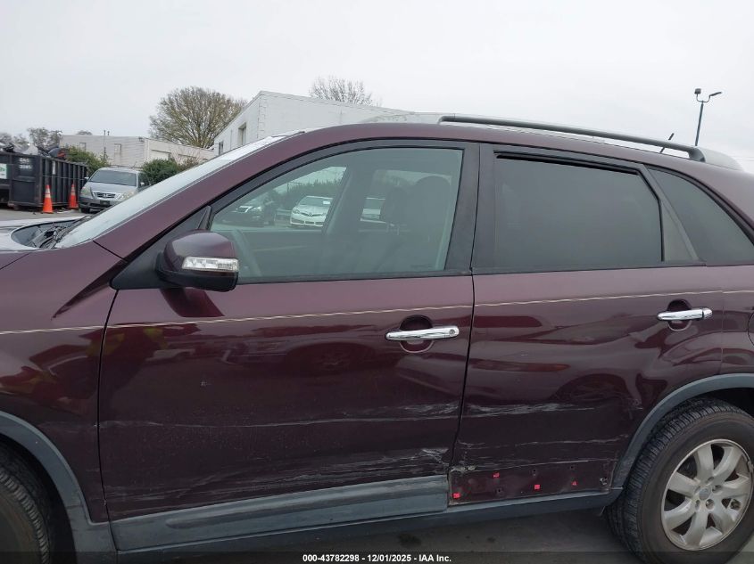 2013 Kia Sorento Lx V6 VIN: 5XYKT4A26DG383398 Lot: 43782298