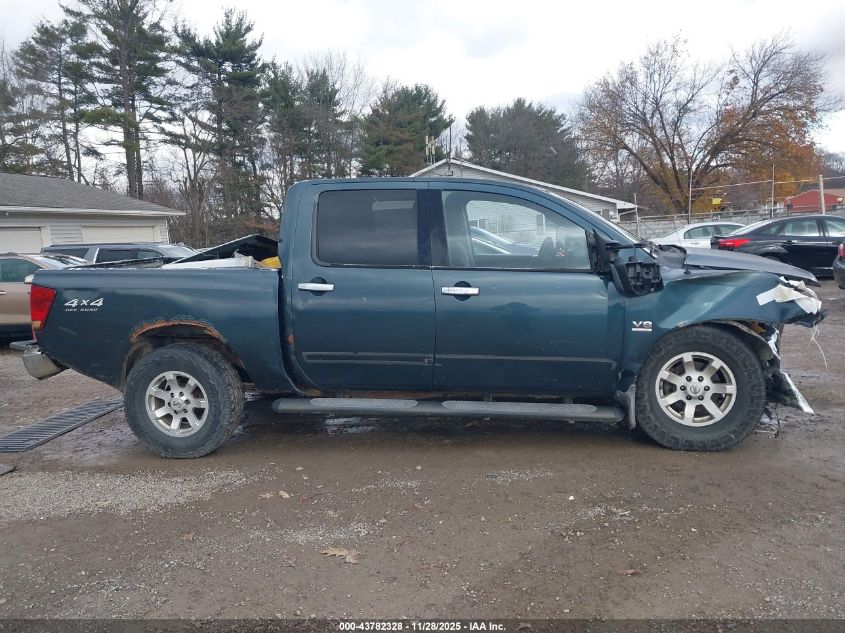 2004 Nissan Titan Se VIN: 1N6AA07B44N520152 Lot: 43782328