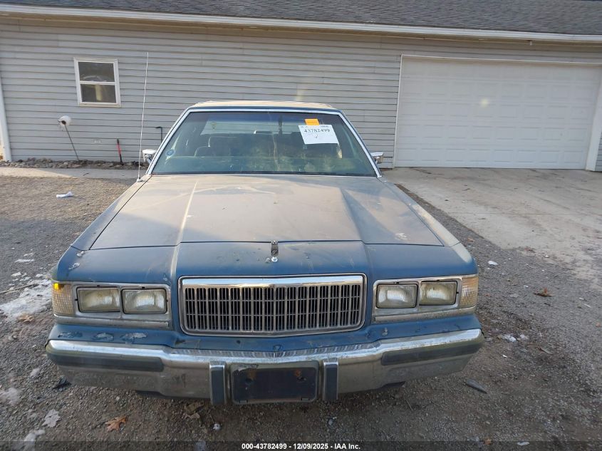 1989 Mercury Grand Marquis Gs VIN: 2MEBM74F0KX724293 Lot: 43782499