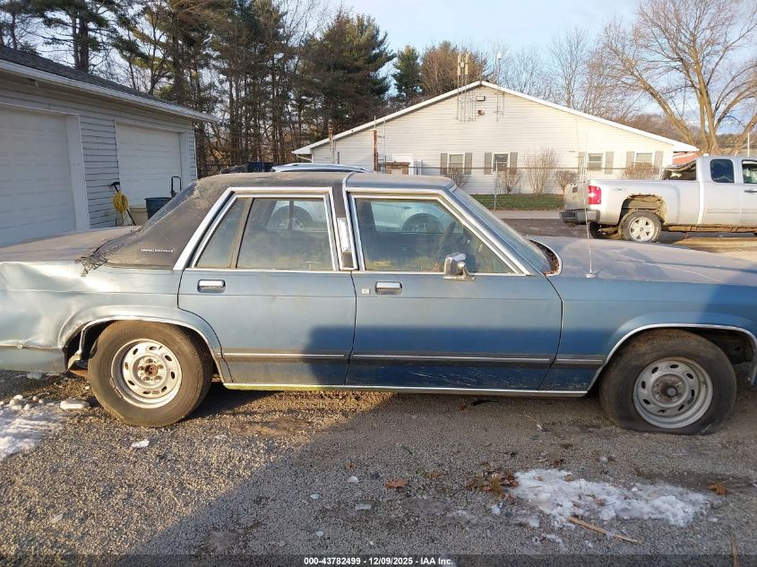 1989 Mercury Grand Marquis Gs VIN: 2MEBM74F0KX724293 Lot: 43782499