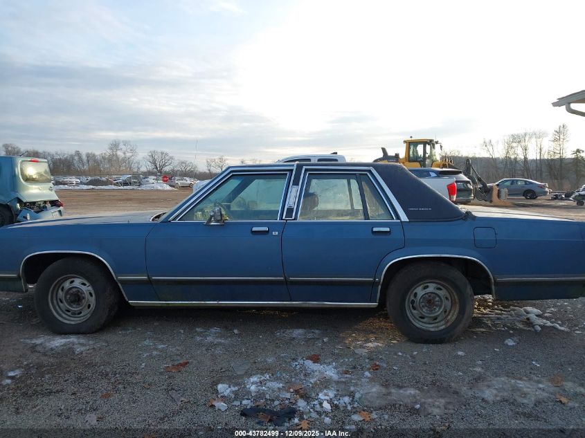 1989 Mercury Grand Marquis Gs VIN: 2MEBM74F0KX724293 Lot: 43782499