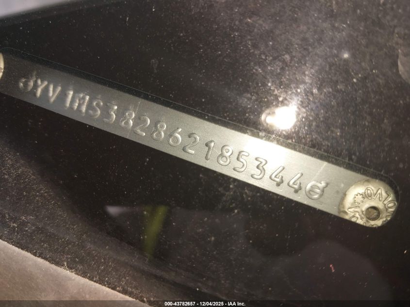 2006 Volvo S40 2.4I VIN: YV1MS382862185344 Lot: 43782657